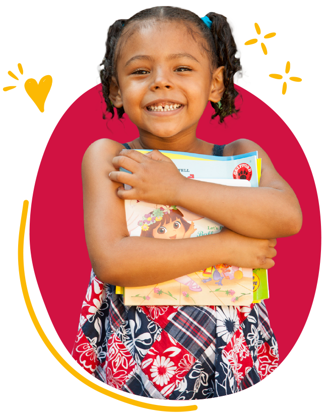 Girl Holding a Book Tightly